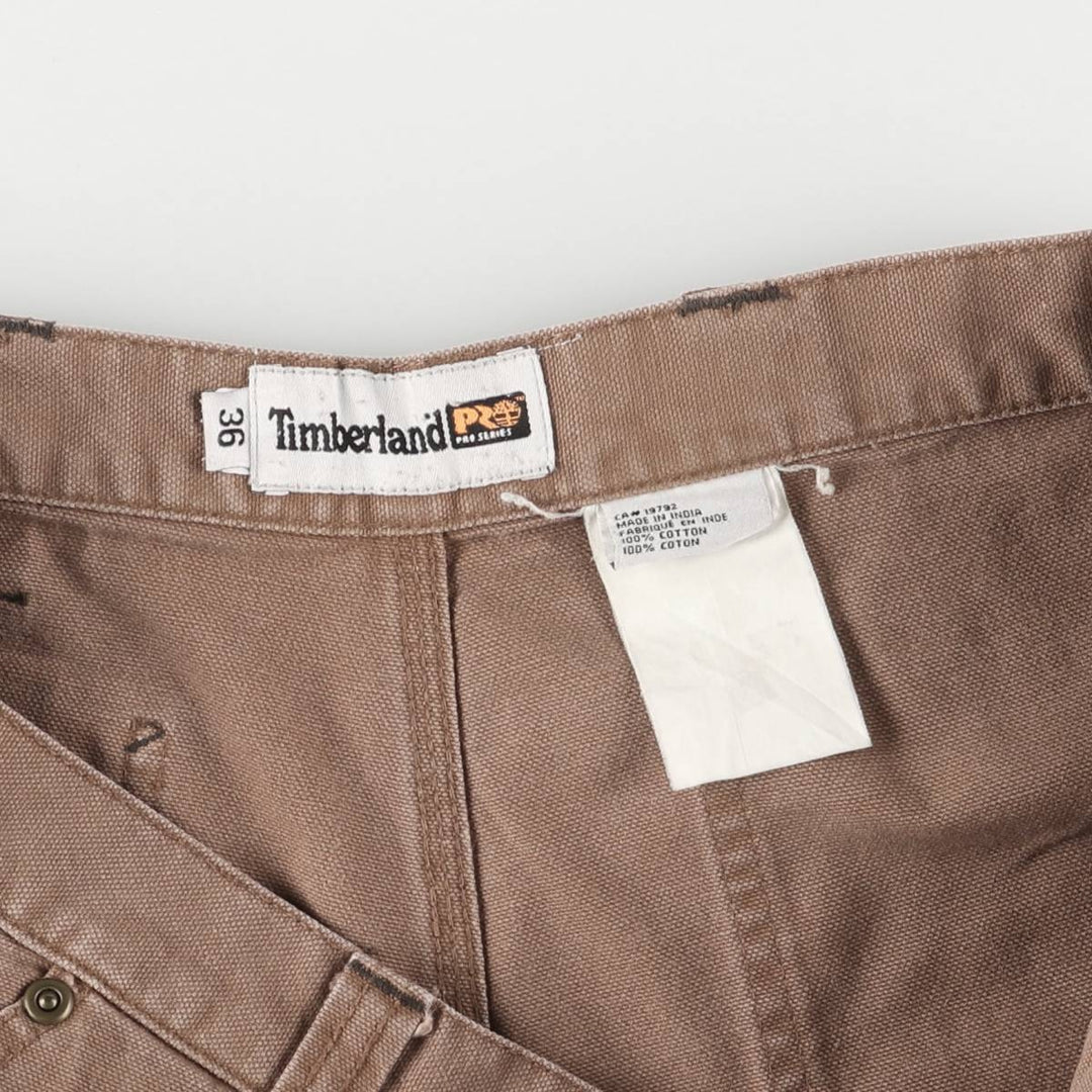 90'S Timberland Duck Painter Shorts, Men's, Vintage, Size W35 cotton brown type Vintage Second Hand