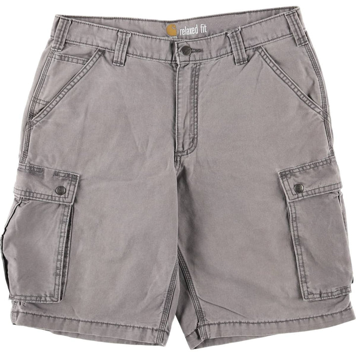 Carhartt Relaxed Fit Duck Work Shorts/Cargo Pants, Men's Size 35 cotton gray type Vintage Second Hand