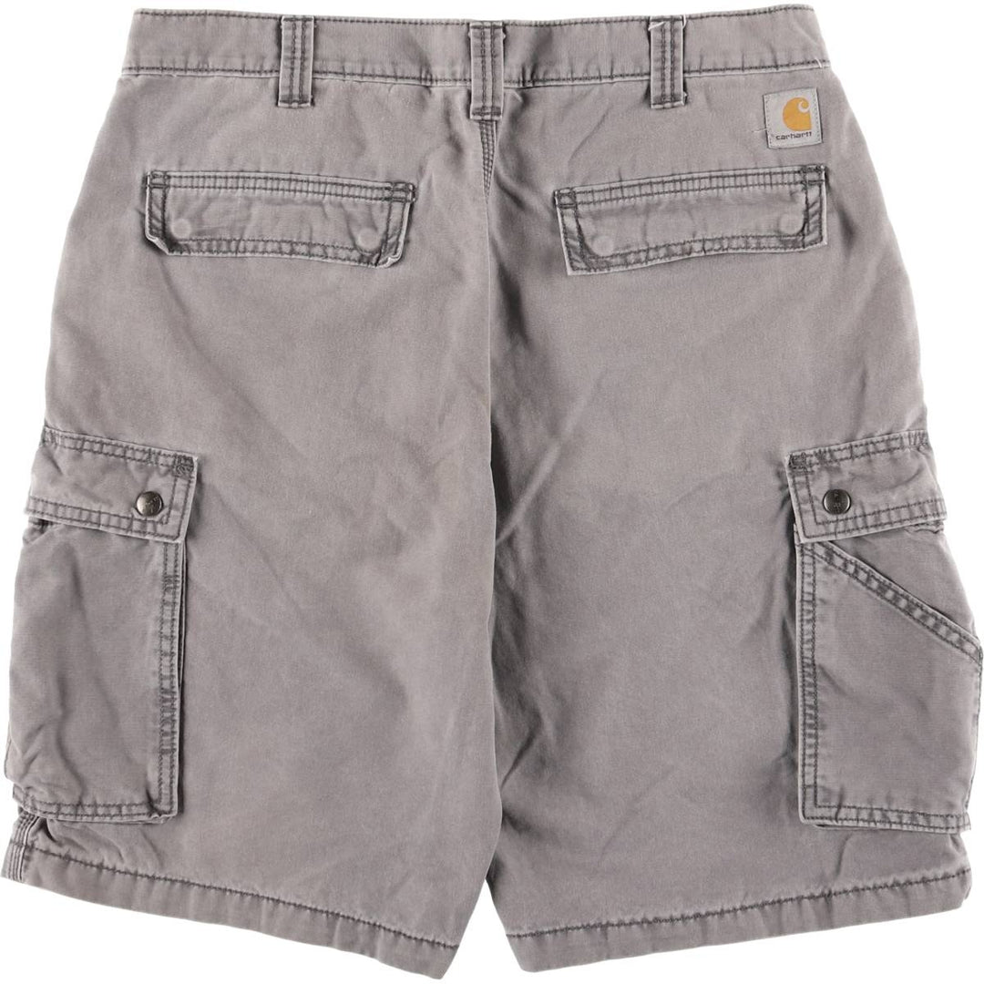 Carhartt Relaxed Fit Duck Work Shorts/Cargo Pants, Men's Size 35 cotton gray type Vintage Second Hand