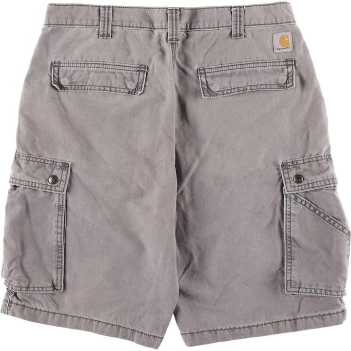 Carhartt Relaxed Fit Duck Work Shorts/Cargo Pants, Men's Size 35 cotton gray type Vintage Second Hand