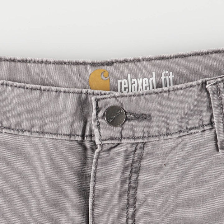 Carhartt Relaxed Fit Duck Work Shorts/Cargo Pants, Men's Size 35 cotton gray type Vintage Second Hand