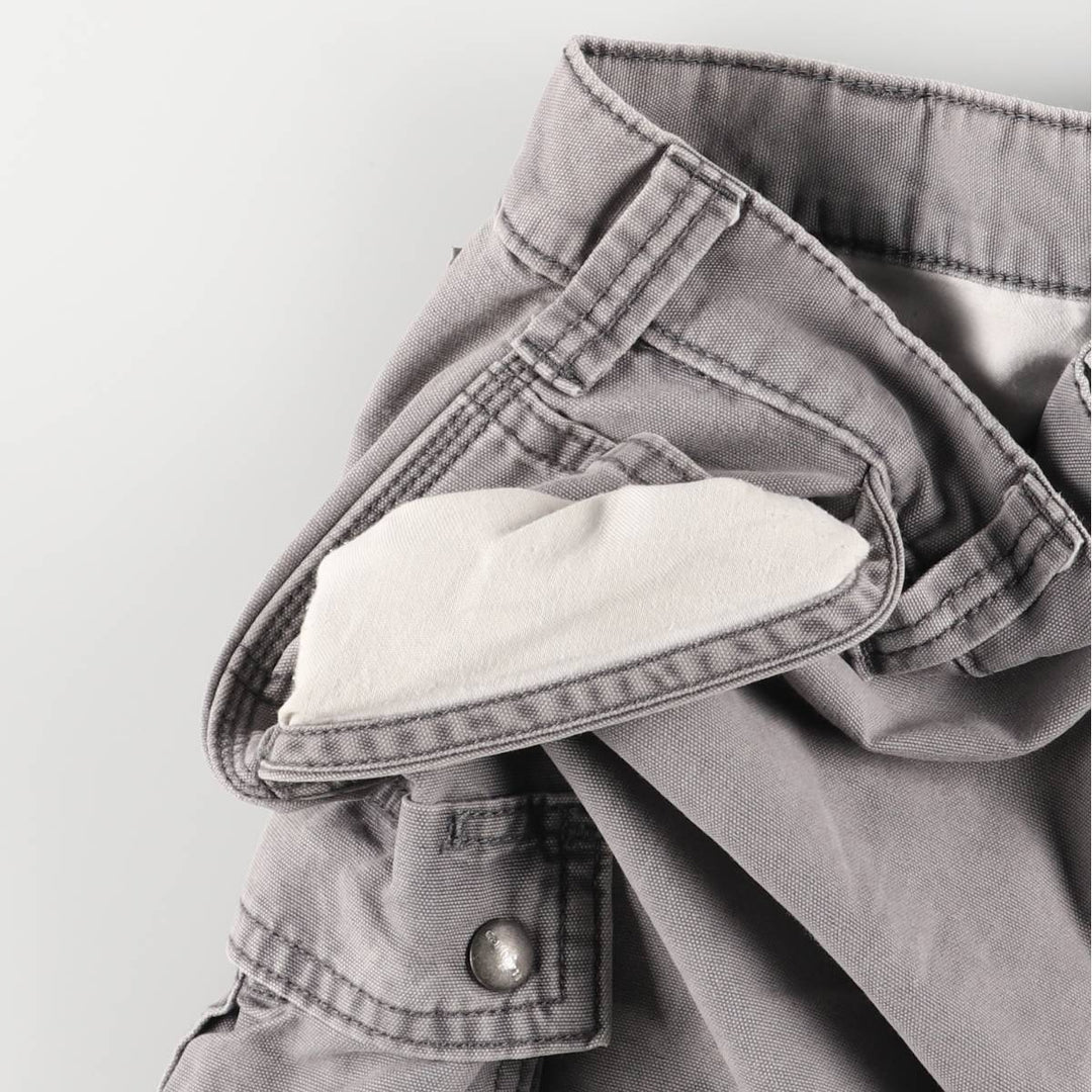 Carhartt Relaxed Fit Duck Work Shorts/Cargo Pants, Men's Size 35 cotton gray type Vintage Second Hand