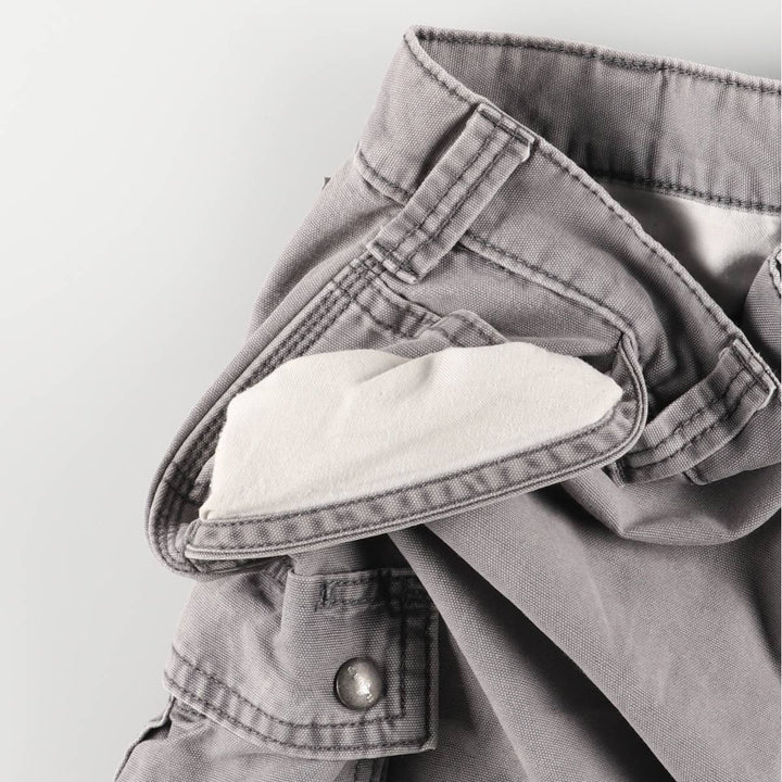 Carhartt Relaxed Fit Duck Work Shorts/Cargo Pants, Men's Size 35 cotton gray type Vintage Second Hand