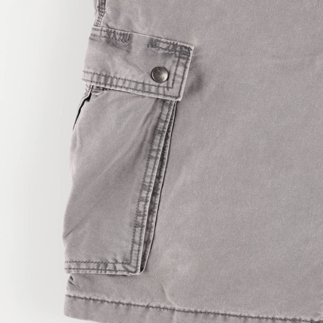 Carhartt Relaxed Fit Duck Work Shorts/Cargo Pants, Men's Size 35 cotton gray type Vintage Second Hand
