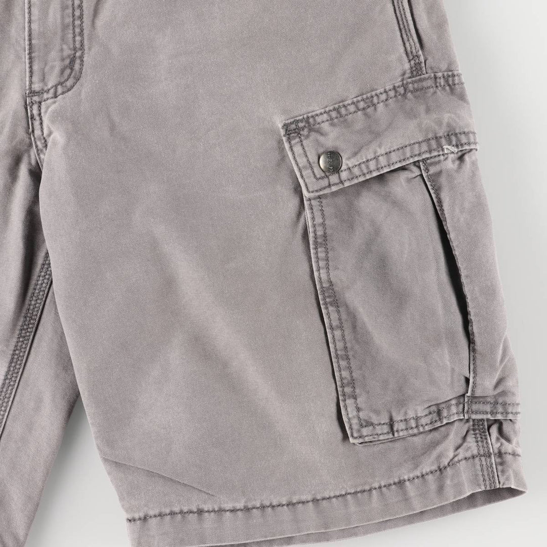 Carhartt Relaxed Fit Duck Work Shorts/Cargo Pants, Men's Size 35 cotton gray type Vintage Second Hand