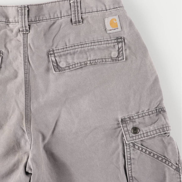 Carhartt Relaxed Fit Duck Work Shorts/Cargo Pants, Men's Size 35 cotton gray type Vintage Second Hand