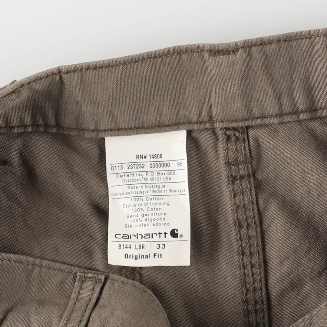 Carhartt Original Fit Duck Painter Shorts, Men's Size W32 cotton brown type Vintage Second Hand