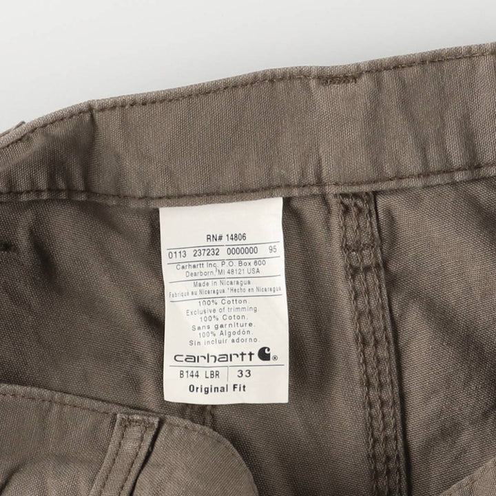 Carhartt Original Fit Duck Painter Shorts, Men's Size W32 cotton brown type Vintage Second Hand