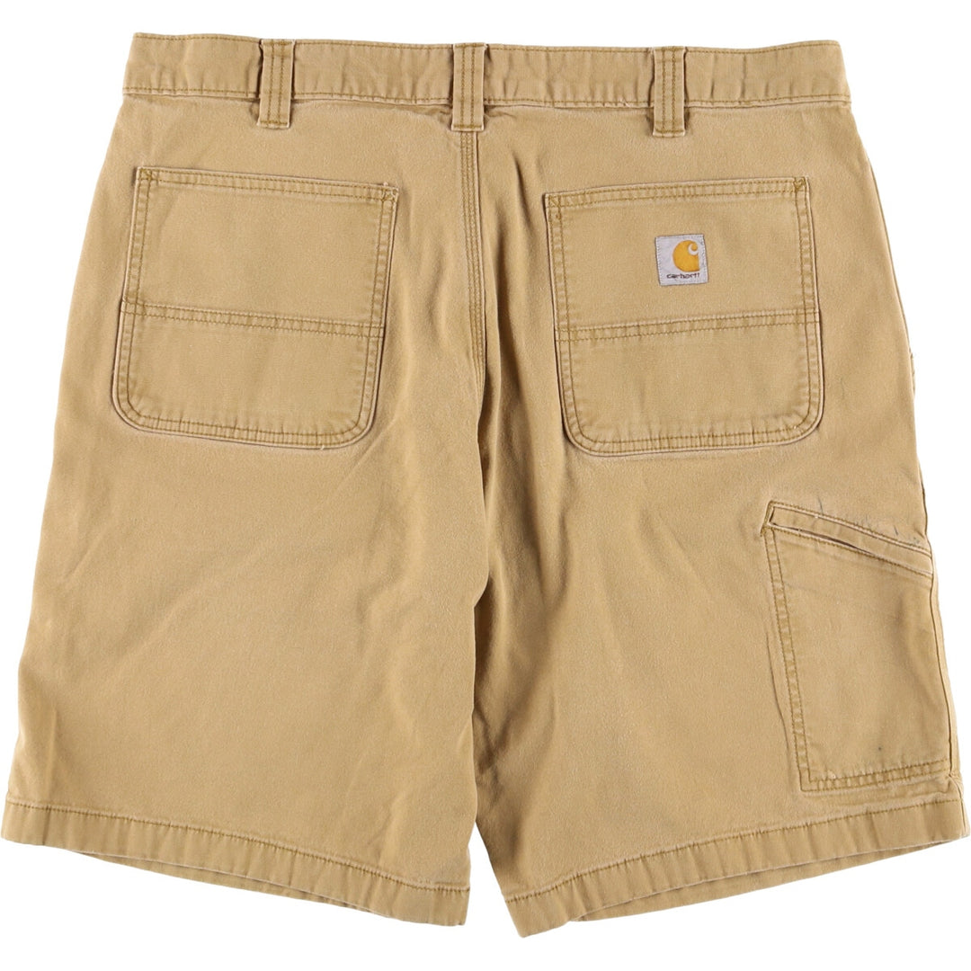 Carhartt Relaxed Fit Duck Work Shorts, Short Pants, Men's, W37 cotton Beige type Vintage Second Hand