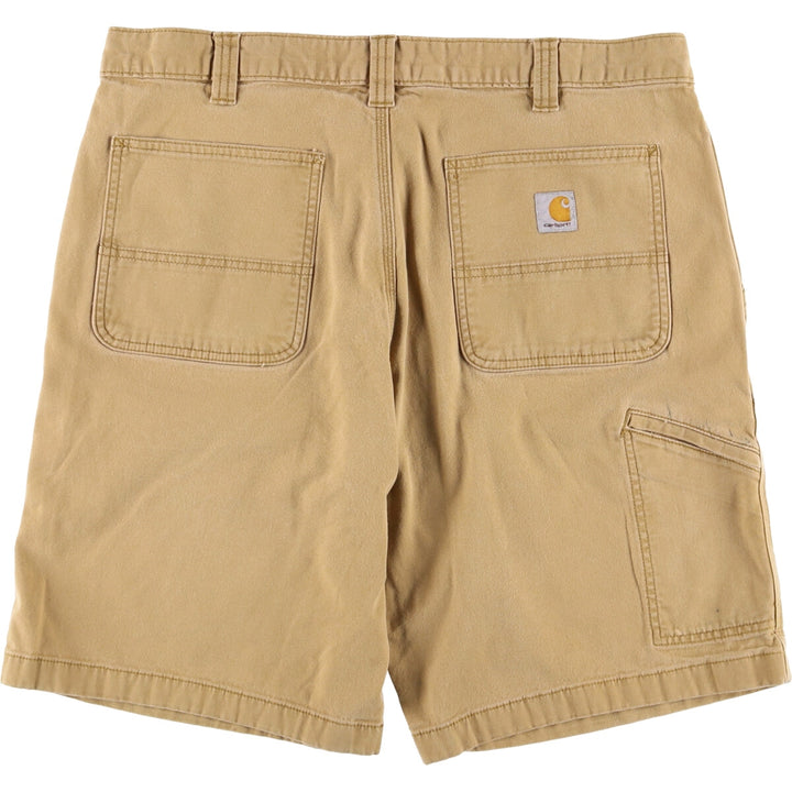 Carhartt Relaxed Fit Duck Work Shorts, Short Pants, Men's, W37 cotton Beige type Vintage Second Hand