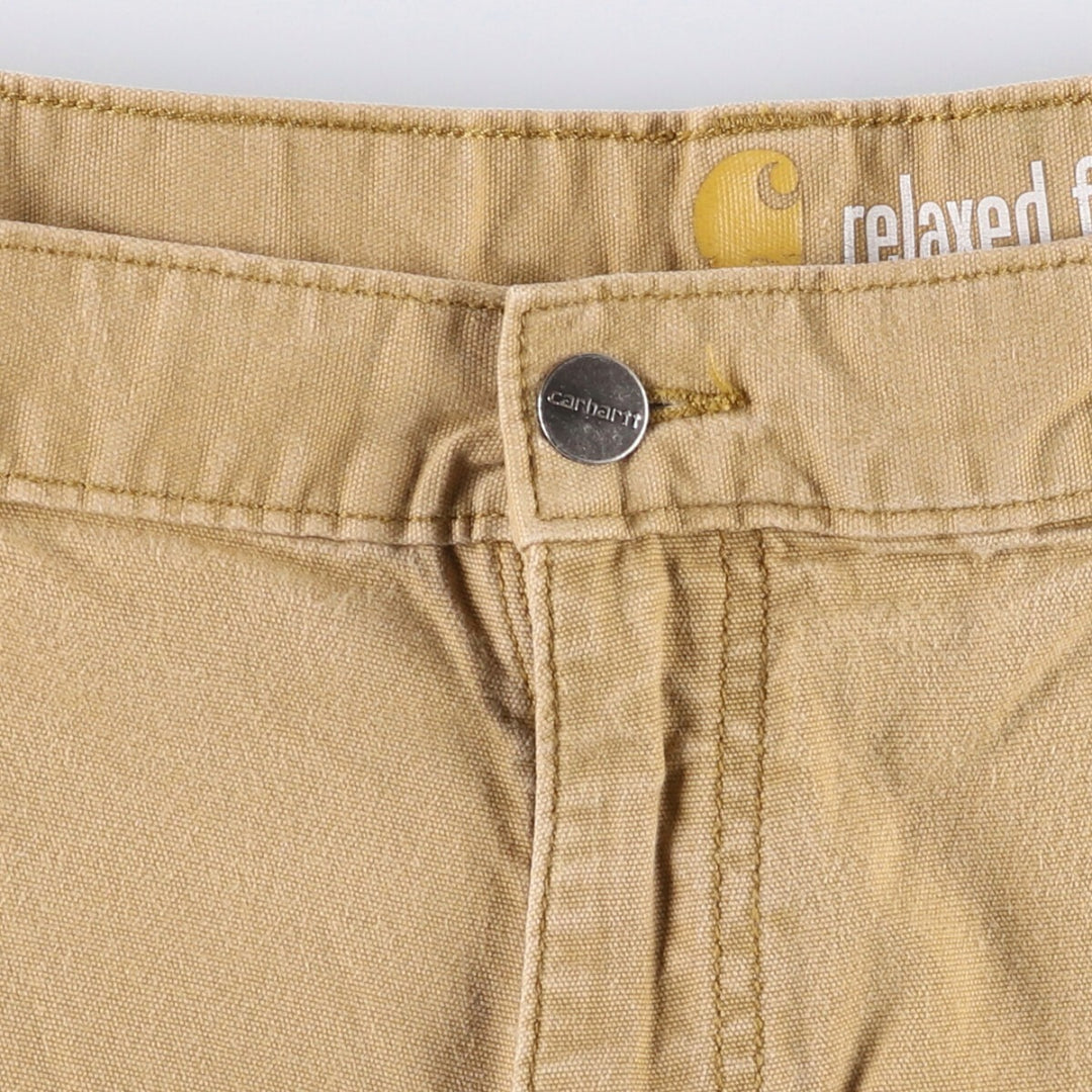 Carhartt Relaxed Fit Duck Work Shorts, Short Pants, Men's, W37 cotton Beige type Vintage Second Hand
