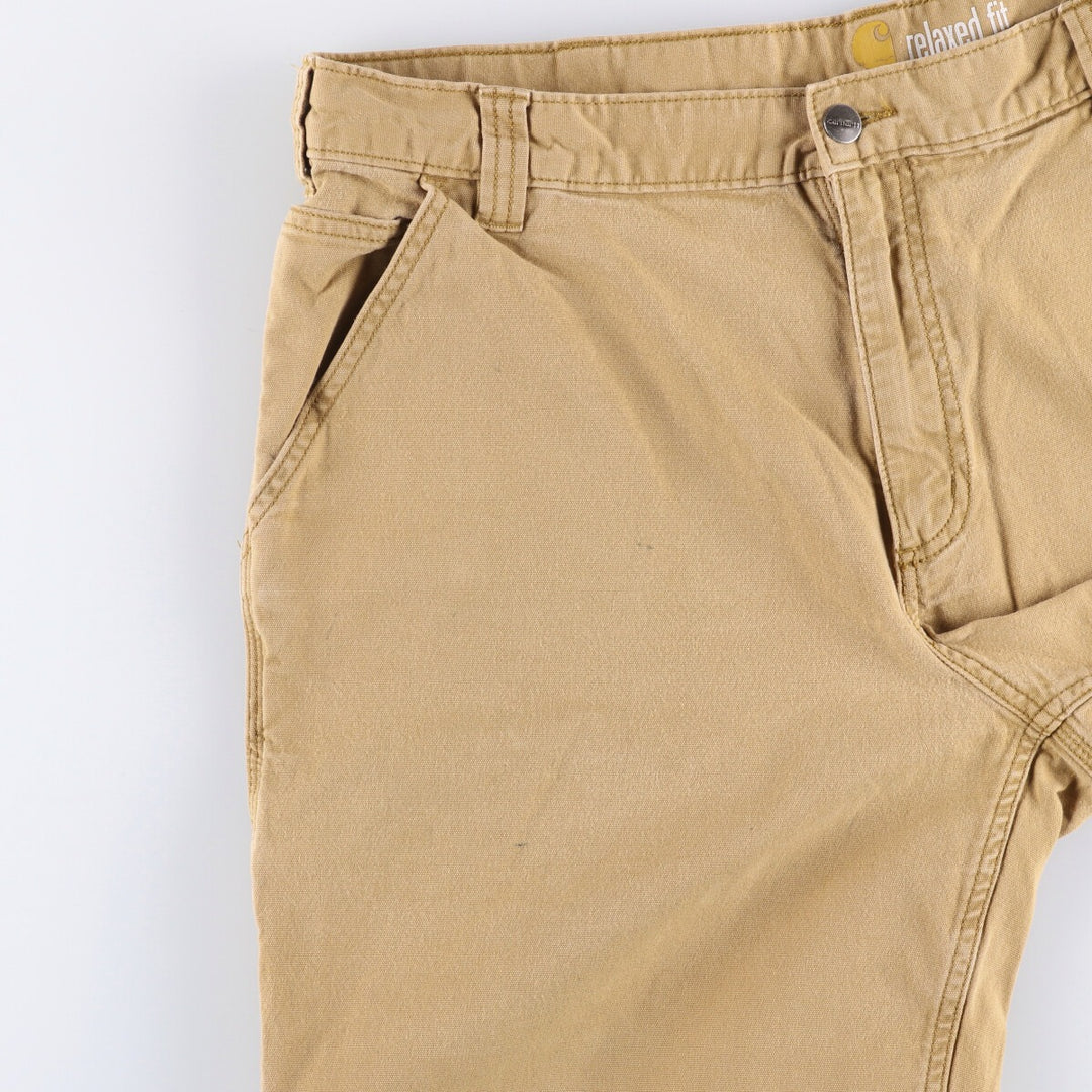 Carhartt Relaxed Fit Duck Work Shorts, Short Pants, Men's, W37 cotton Beige type Vintage Second Hand