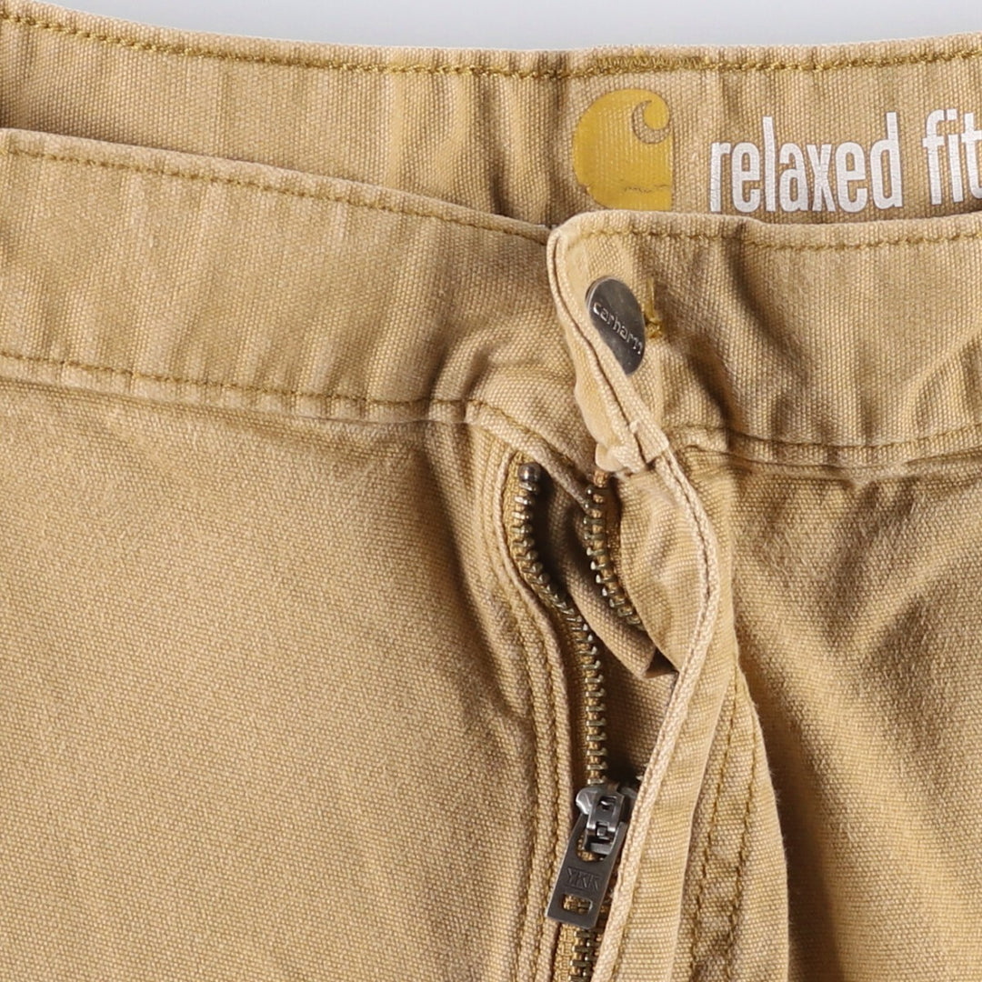 Carhartt Relaxed Fit Duck Work Shorts, Short Pants, Men's, W37 cotton Beige type Vintage Second Hand
