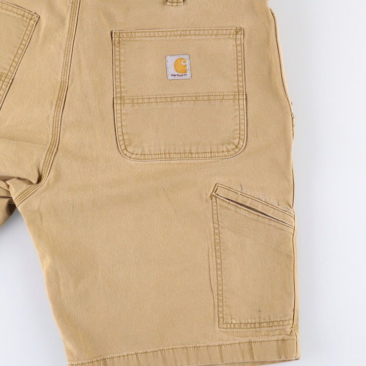 Carhartt Relaxed Fit Duck Work Shorts, Short Pants, Men's, W37 cotton Beige type Vintage Second Hand
