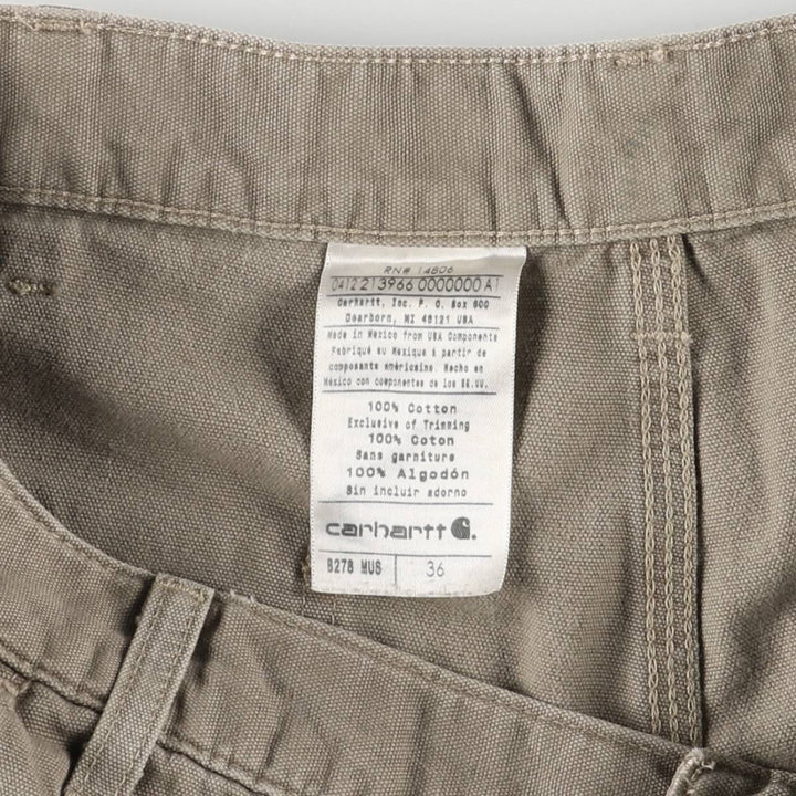 Carhartt Duck Painter Shorts, Men's, Size W37 cotton gray type Vintage Second Hand