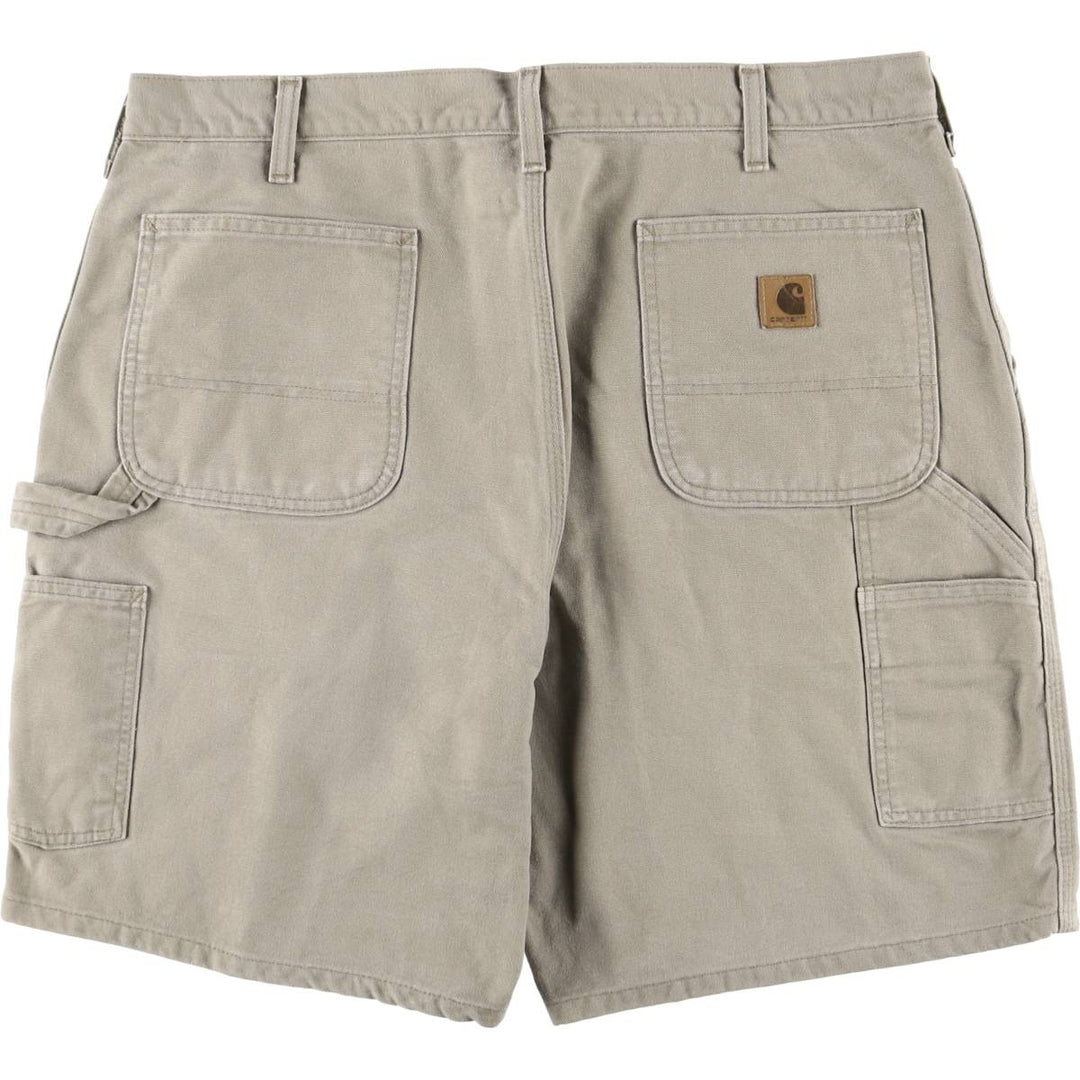 Carhartt ORIGINAL FIT Duck Painter Shorts, Shorts, Men's, W37 equivalent cotton Beige type Vintage Second Hand