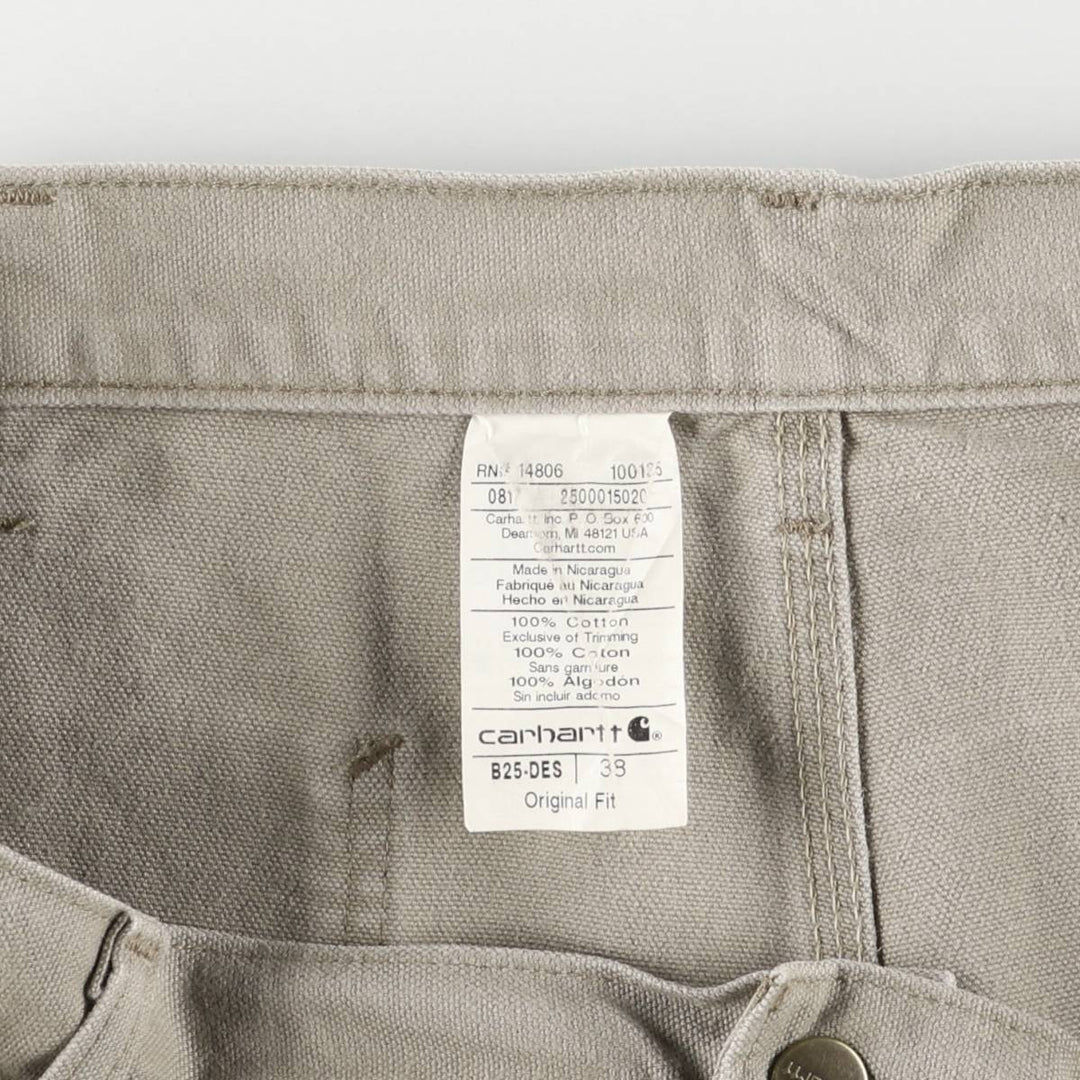 Carhartt ORIGINAL FIT Duck Painter Shorts, Shorts, Men's, W37 equivalent cotton Beige type Vintage Second Hand