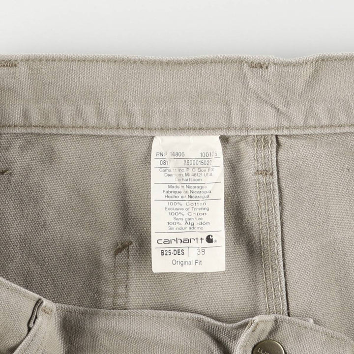 Carhartt ORIGINAL FIT Duck Painter Shorts, Shorts, Men's, W37 equivalent cotton Beige type Vintage Second Hand