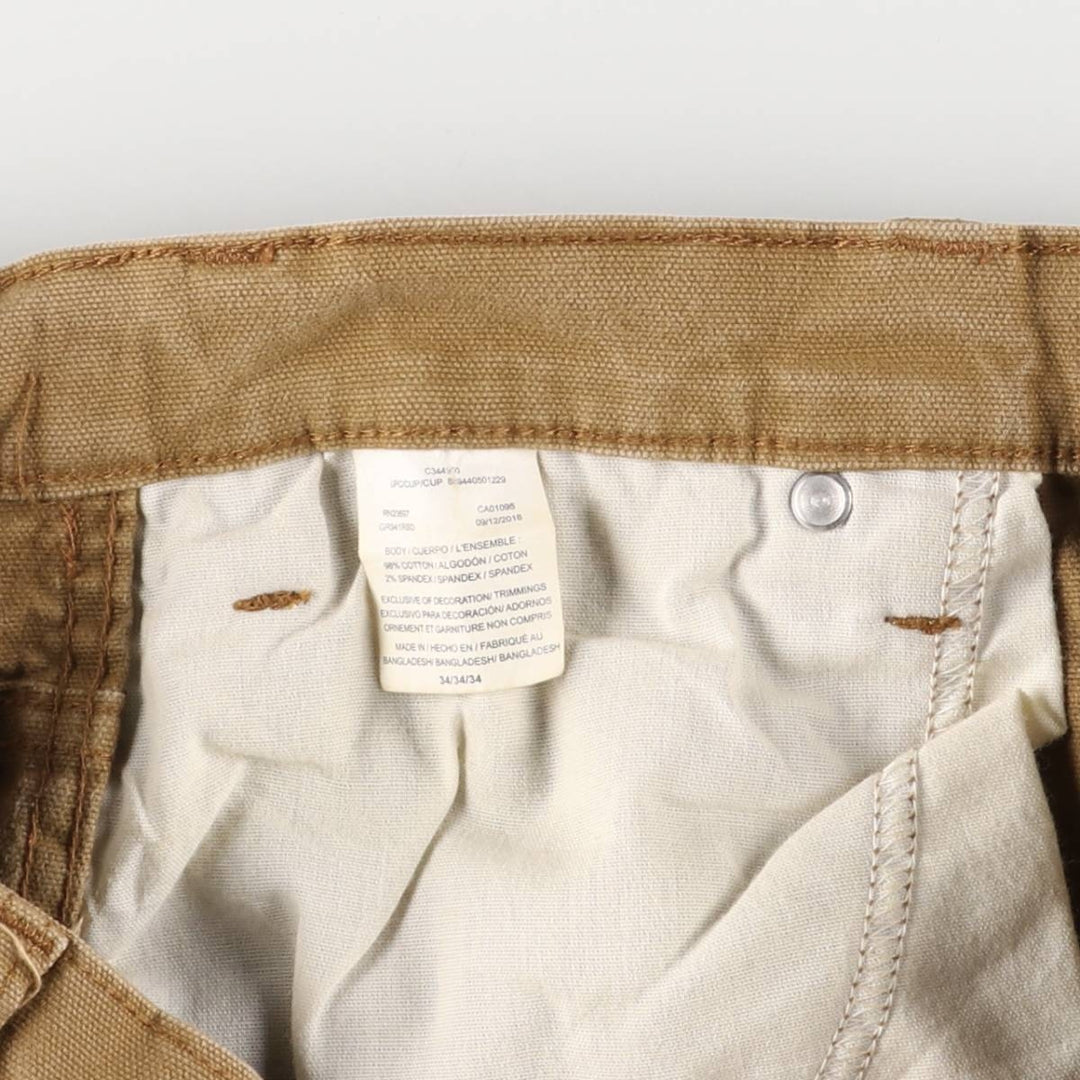 Dickies Duck Work Shorts, Men's, Size W35 cotton brown type Vintage Second Hand