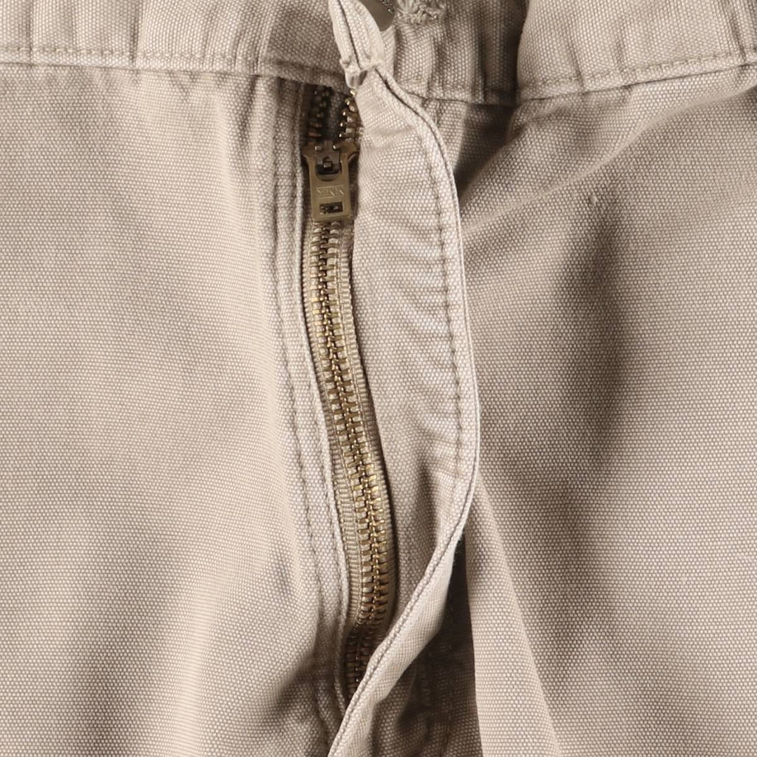2000'S Carhartt duck work shorts, men's size W36 cotton Beige type Vintage Second Hand
