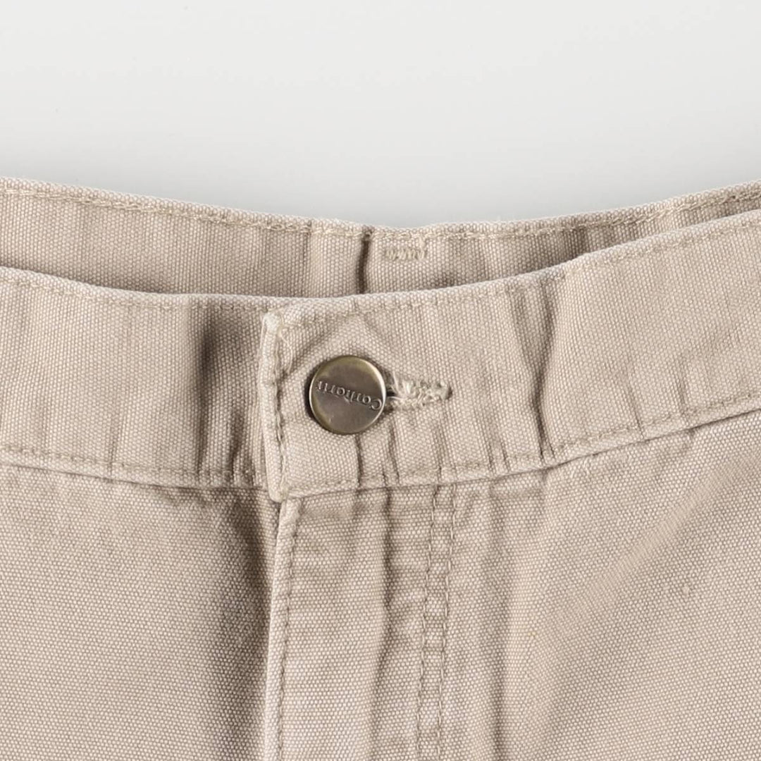 2000'S Carhartt duck work shorts, men's size W36 cotton Beige type Vintage Second Hand
