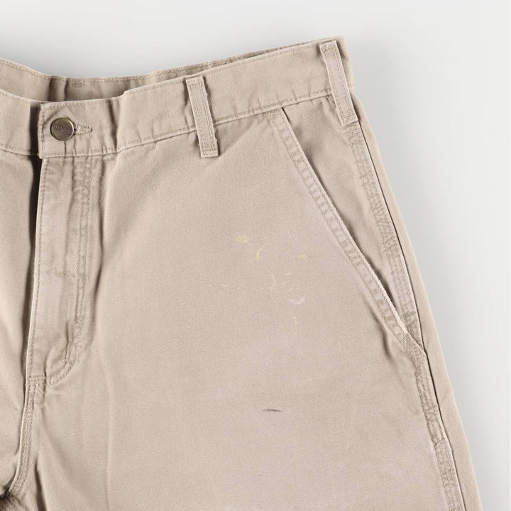 2000'S Carhartt duck work shorts, men's size W36 cotton Beige type Vintage Second Hand