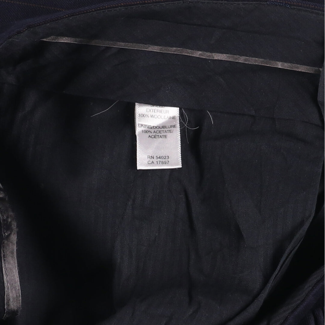 2000'S Banana Republic Striped Wool Pants, Men's Size 34 wool navy blue type Vintage Second Hand