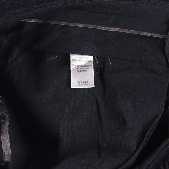 2000'S Banana Republic Striped Wool Pants, Men's Size 34 wool navy blue type Vintage Second Hand