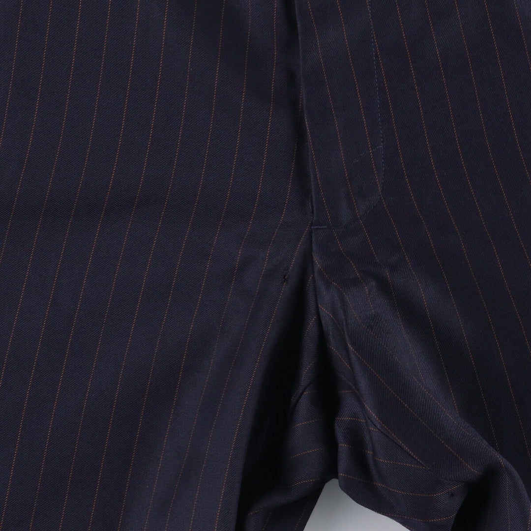 2000'S Banana Republic Striped Wool Pants, Men's Size 34 wool navy blue type Vintage Second Hand