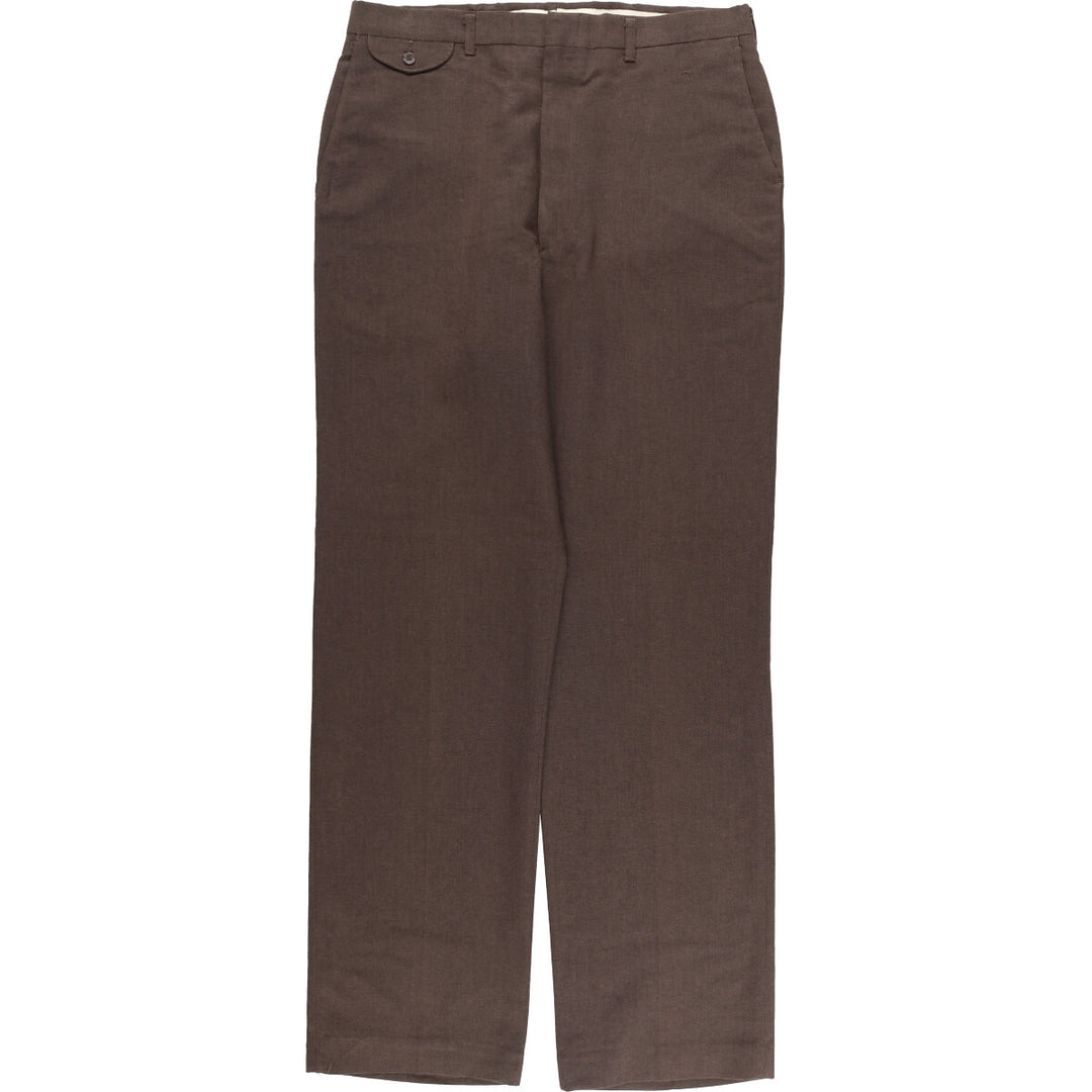 Haggar HAGGAR Men's Slacks, Size W35 polyester brown type Vintage Second Hand