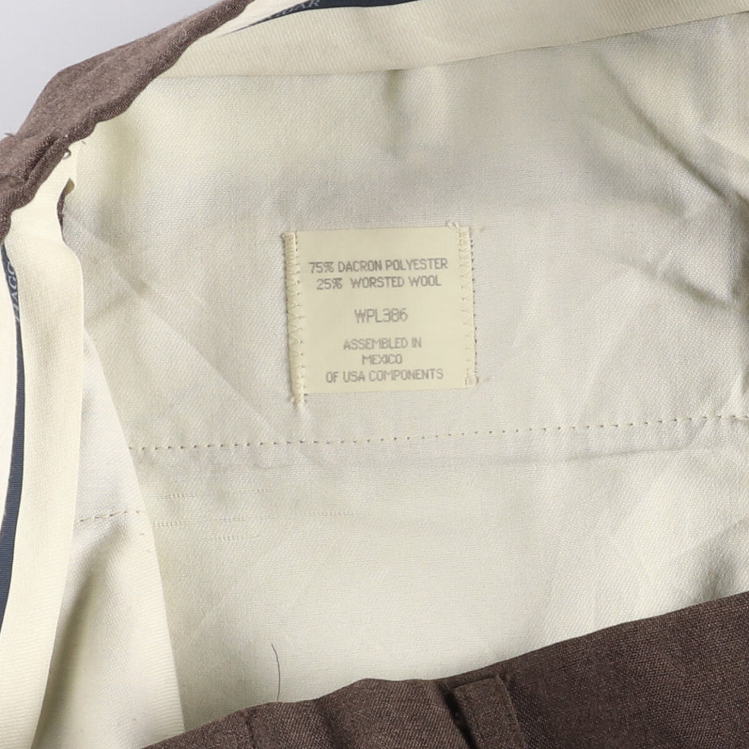 Haggar HAGGAR Men's Slacks, Size W35 polyester brown type Vintage Second Hand