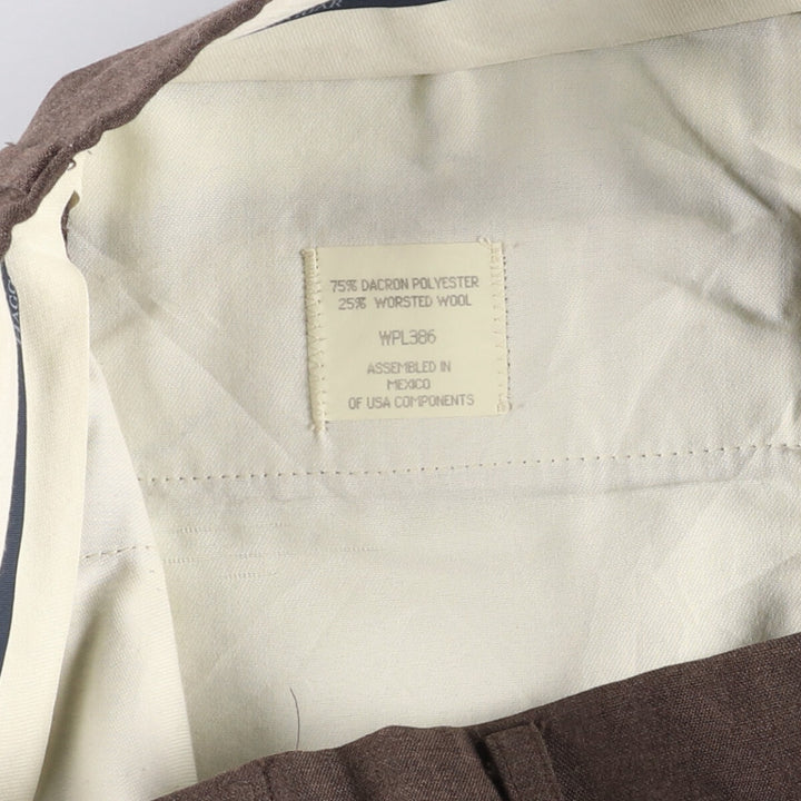 Haggar HAGGAR Men's Slacks, Size W35 polyester brown type Vintage Second Hand