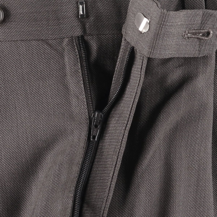 Calvin Klein One-Tuck Wool Pants, Men's Size W32 wool gray type Vintage Second Hand