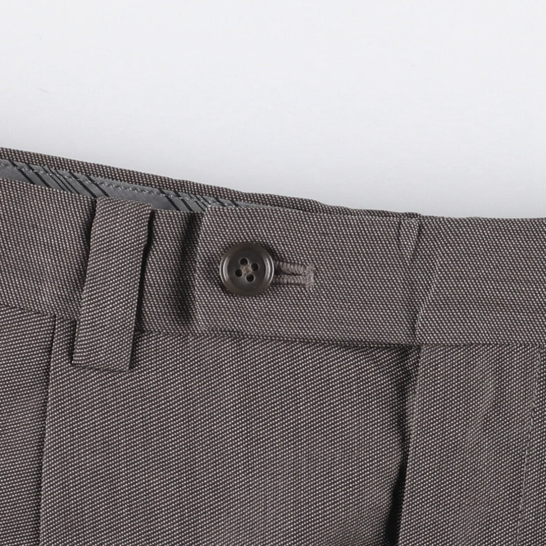 Calvin Klein One-Tuck Wool Pants, Men's Size W32 wool gray type Vintage Second Hand