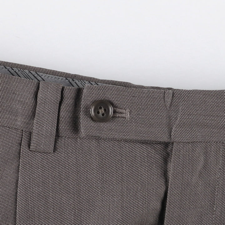 Calvin Klein One-Tuck Wool Pants, Men's Size W32 wool gray type Vintage Second Hand