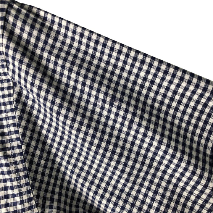 Brooks Brothers Est.1818 Long Sleeve Button-Down Check Shirt, Men's Size M Supima Cotton navy blue type Vintage Second Hand