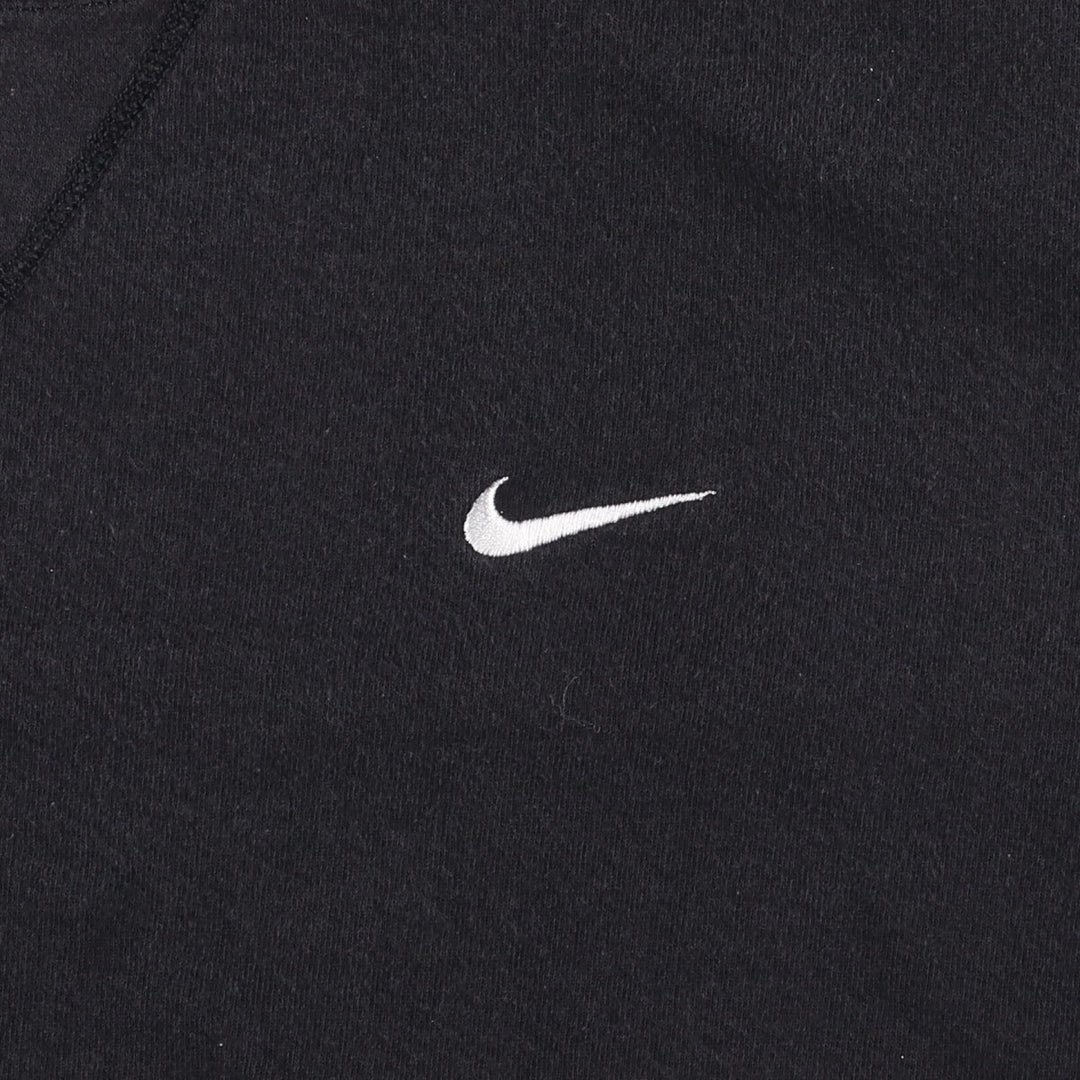 90'S Nike One Point Logo Sweatshirt Trainer Made in USA Men's L Size Vintage cotton black type Vintage Second Hand
