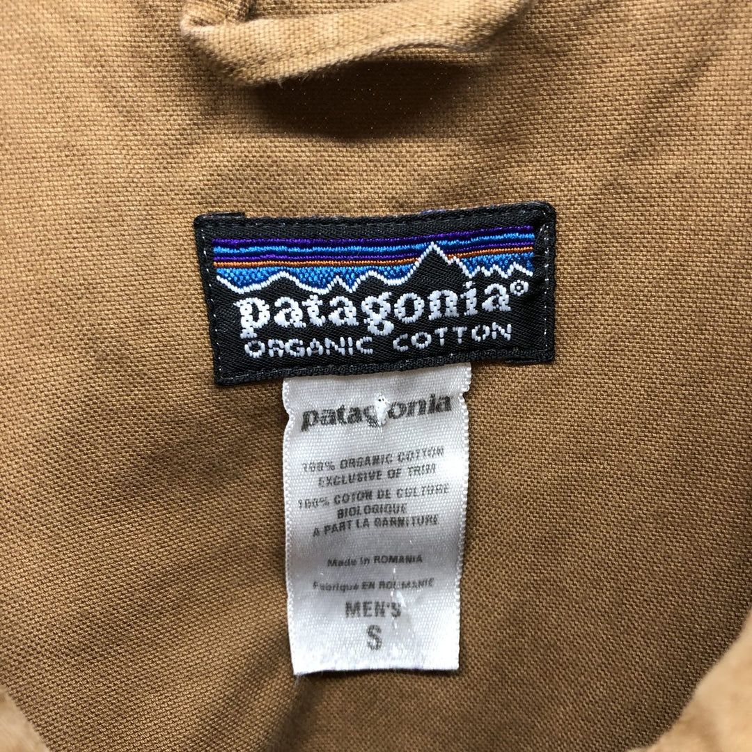 2000'S Patagonia 53215F6 Cotton Box Shirt, Men's Size Small Organic cotton brown type Vintage Second Hand
