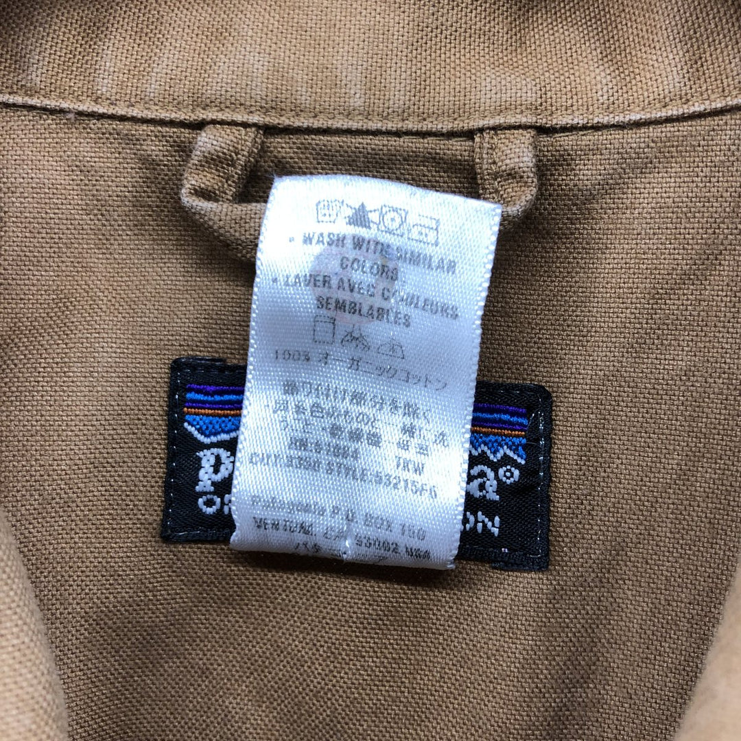 2000'S Patagonia 53215F6 Cotton Box Shirt, Men's Size Small Organic cotton brown type Vintage Second Hand