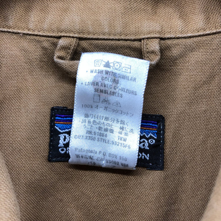 2000'S Patagonia 53215F6 Cotton Box Shirt, Men's Size Small Organic cotton brown type Vintage Second Hand