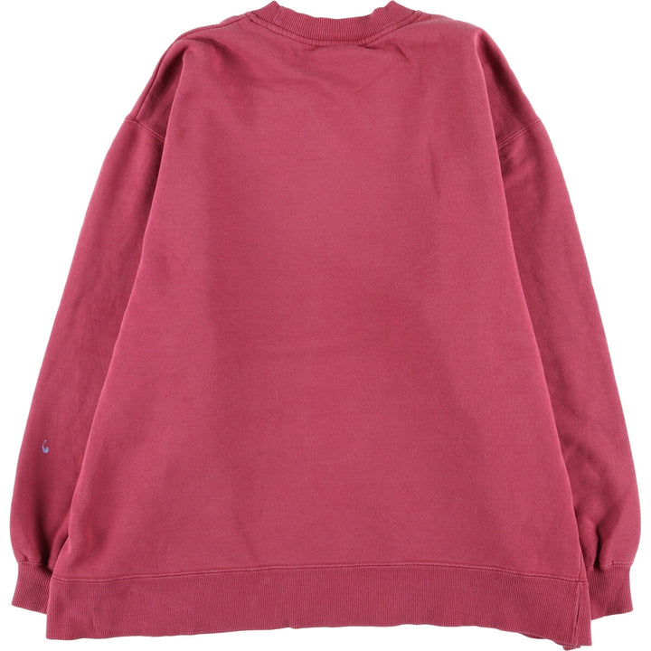 Vintage 90s-00'S Adidas logo sweatshirt, size L, men's cotton Red type red-purple Vintage Second Hand