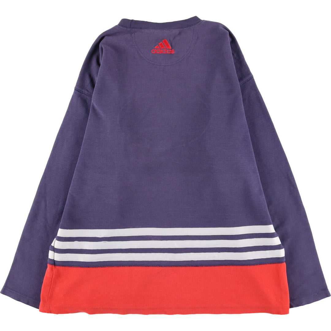 Vintage 90'S Adidas logo sweatshirt, size M, men's unclear navy blue type Vintage Second Hand