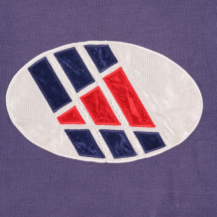 Vintage 90'S Adidas logo sweatshirt, size M, men's unclear navy blue type Vintage Second Hand
