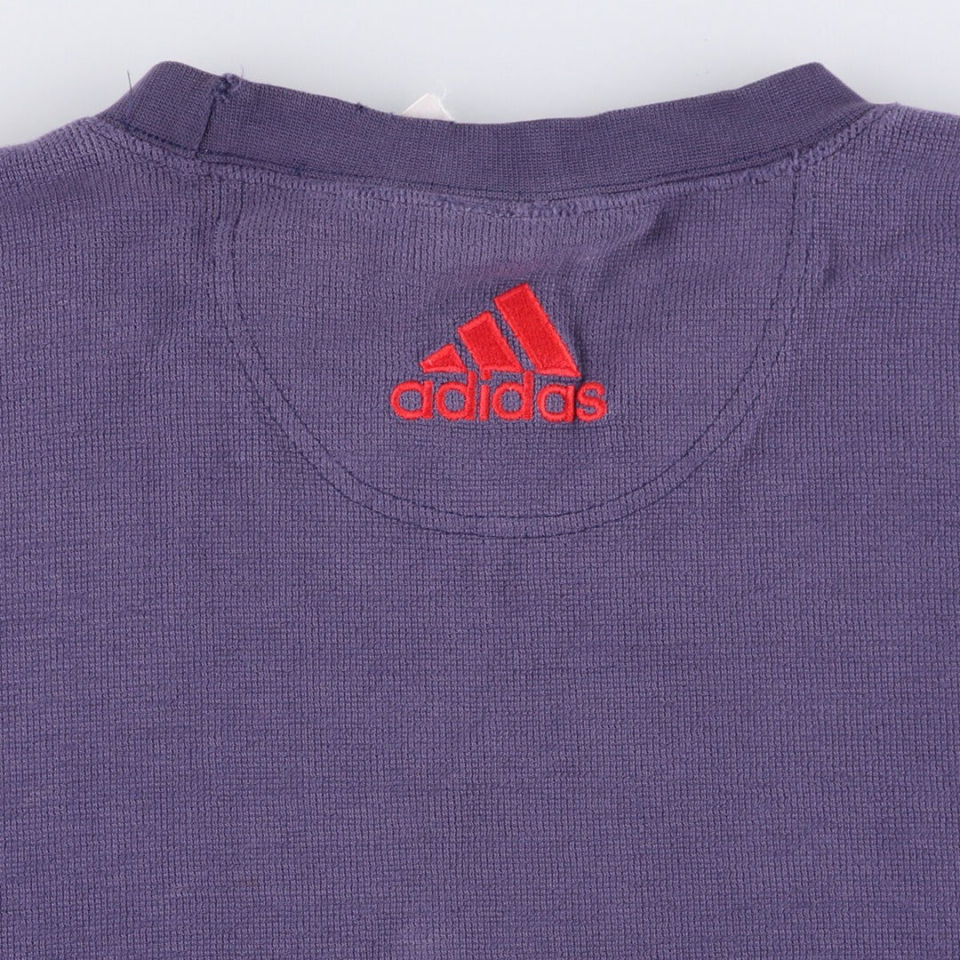 Vintage 90'S Adidas logo sweatshirt, size M, men's unclear navy blue type Vintage Second Hand