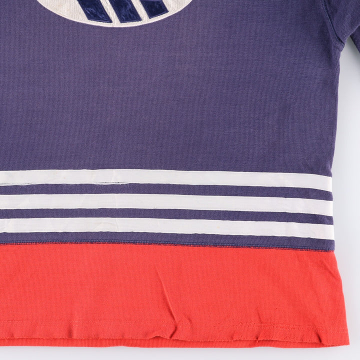 Vintage 90'S Adidas logo sweatshirt, size M, men's unclear navy blue type Vintage Second Hand