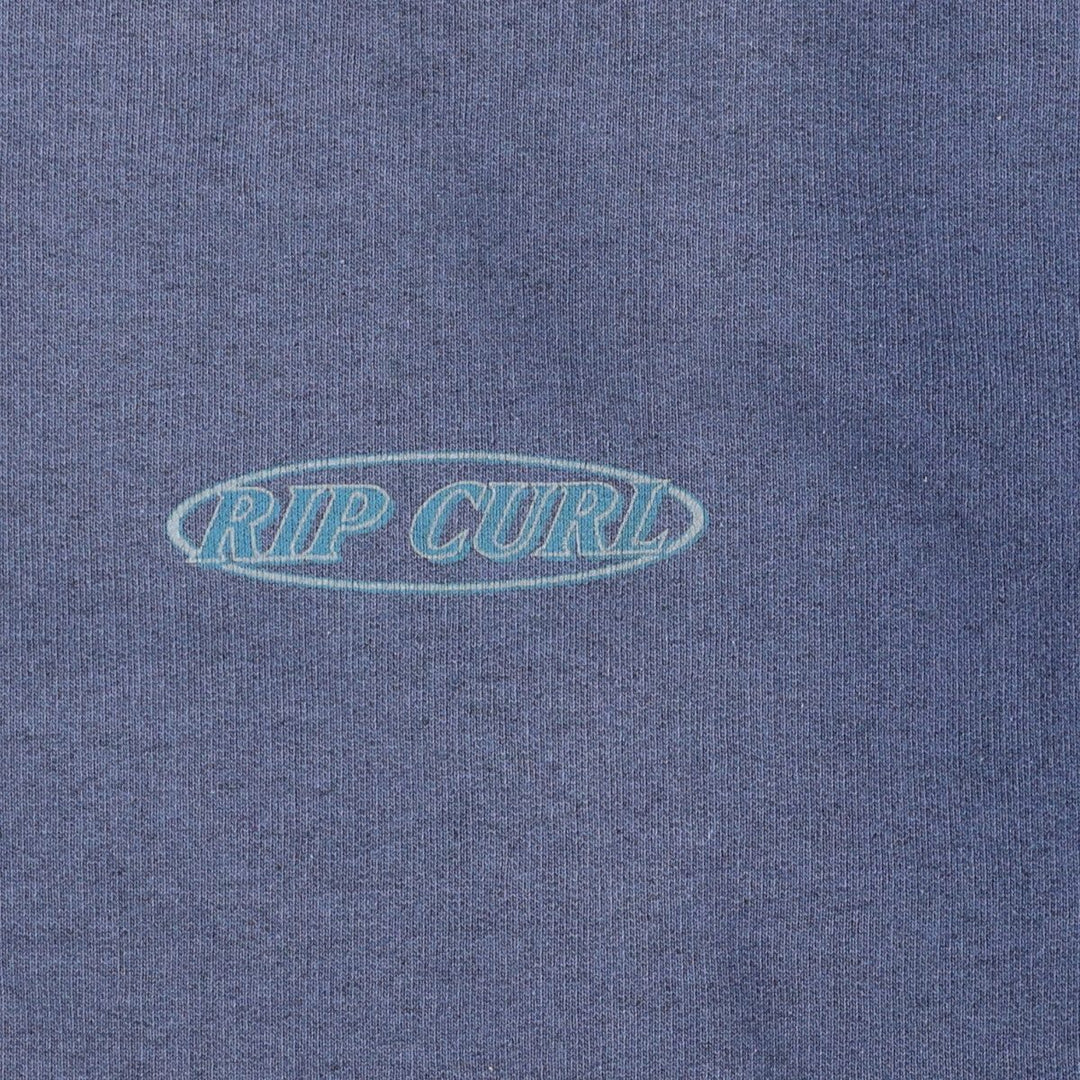 RIP CURL Printed Sweatshirt, Men's XL cotton navy blue type Vintage Second Hand