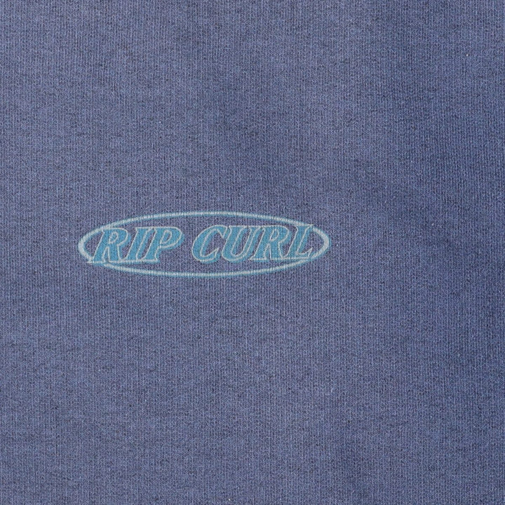 RIP CURL Printed Sweatshirt, Men's XL cotton navy blue type Vintage Second Hand