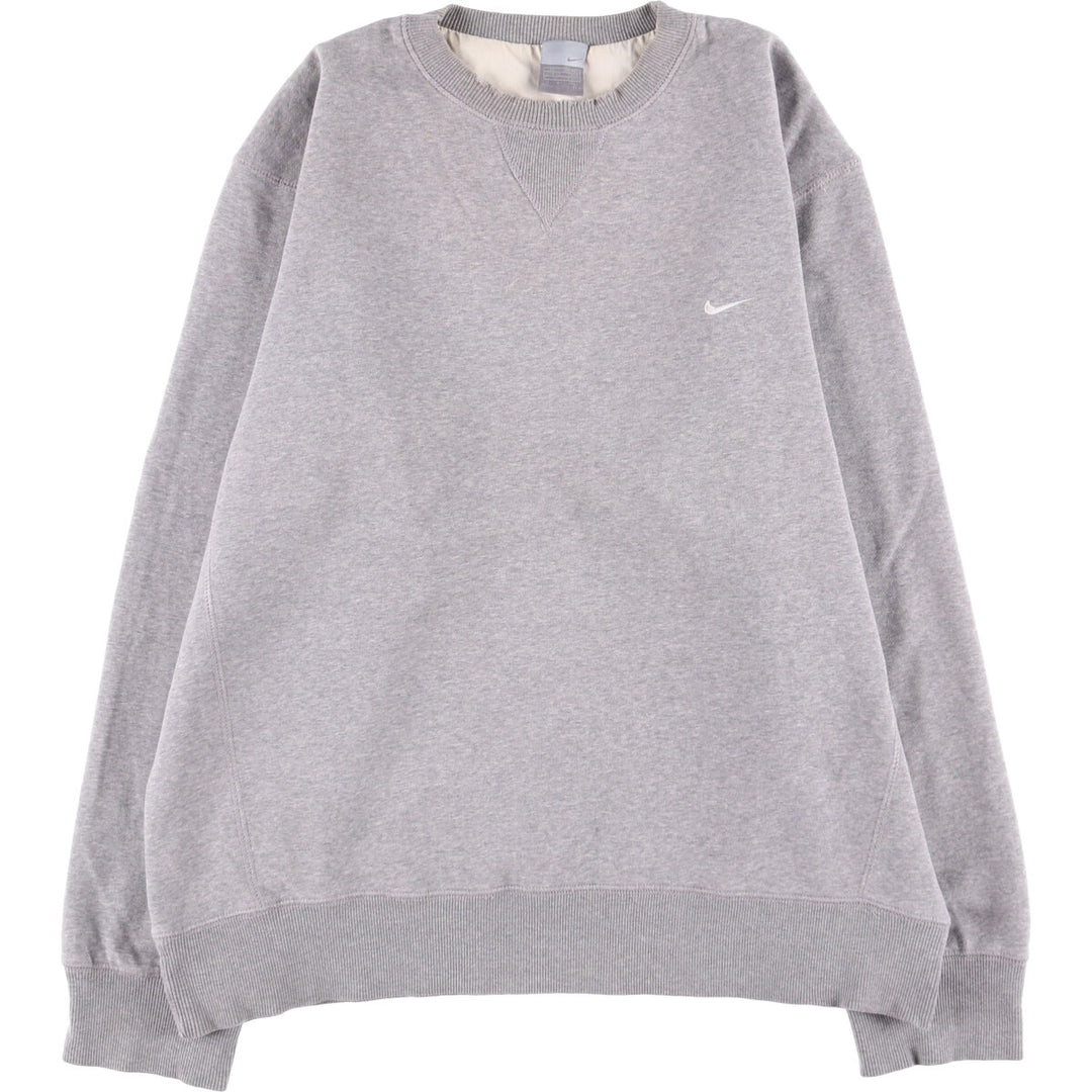 00'S Nike One Point Logo Sweatshirt Trainer Men's XL cotton gray type Vintage Second Hand