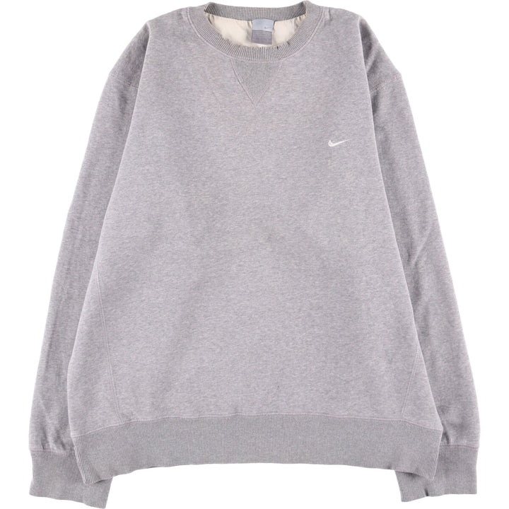 00'S Nike One Point Logo Sweatshirt Trainer Men's XL cotton gray type Vintage Second Hand