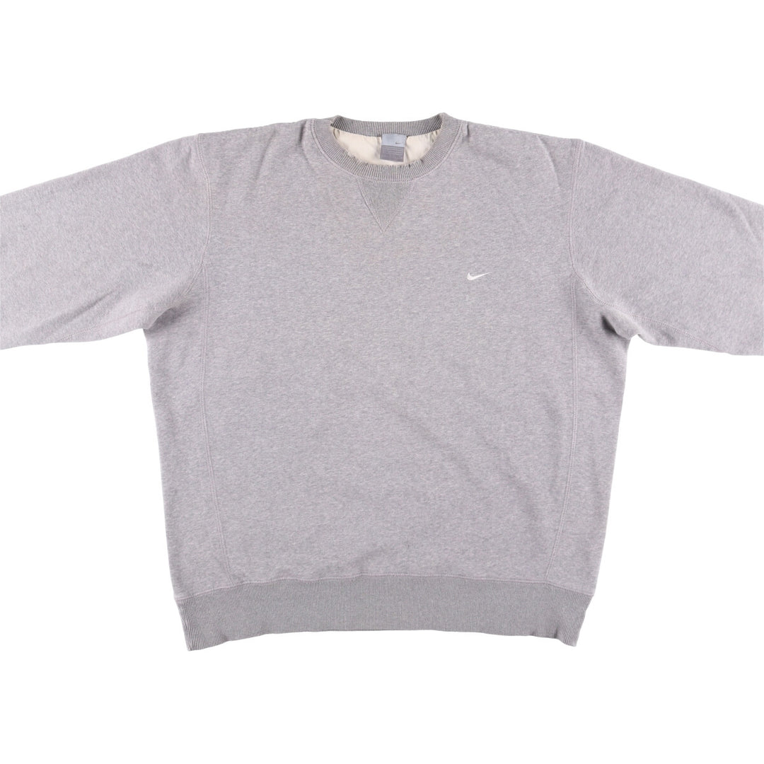 00'S Nike One Point Logo Sweatshirt Trainer Men's XL cotton gray type Vintage Second Hand